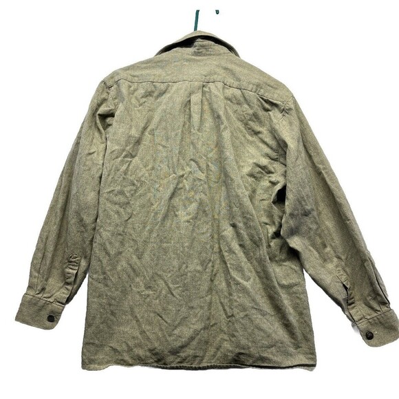 Luis Steindl Mens Green Embroidered Long Sleeve Cotton Shirt Large Europe Made - Picture 6 of 6